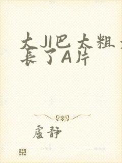 大JI巴太粗太长了A片