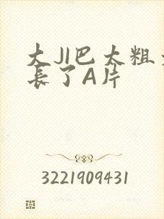 大JI巴太粗太长了A片