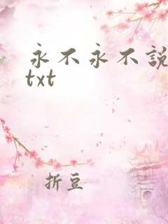 永不永不说再见txt