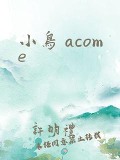 小鸟 acome