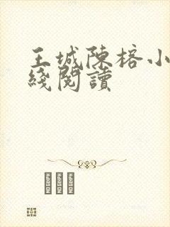 王城陈榕小说在线阅读