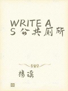 WRITE AS 公共厕所