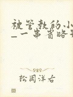 被管教的小美人_一串省略号_