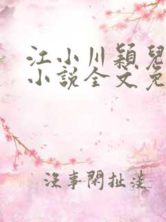 江小川颖儿穿越小说全文免费阅读