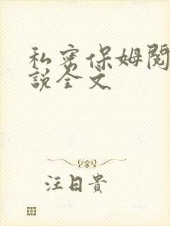 私密保姆阅读小说全文