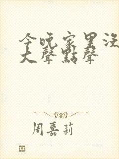 今晚家里没人叫大声点声