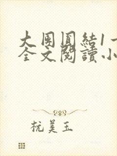 大团圆结1一6全文阅读小说