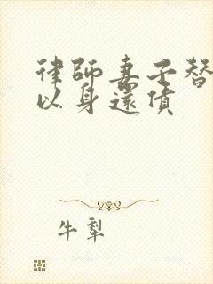 律师妻子替丈夫以身还债