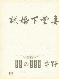 试婚下堂妻