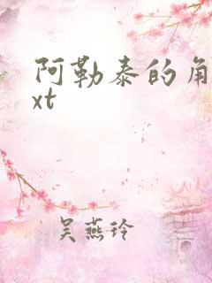 阿勒泰的角落txt