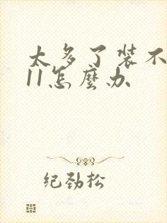 太多了装不下h11怎么办