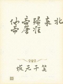 仙帝归来北斗仙帝唐准