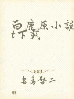 白鹿原小说txt下载