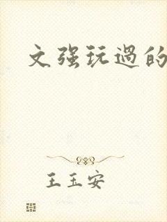 文强玩过的女人