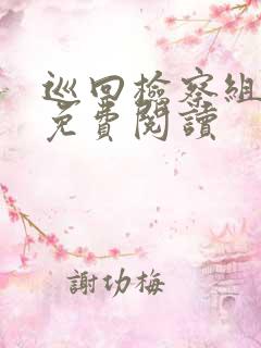 巡回检察组小说免费阅读