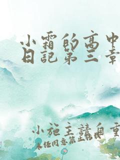 小霜的高中成长日记第三章