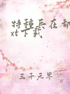 特种兵在都市txt下载