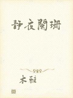 静夜阑珊