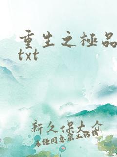 重生之极品公子txt