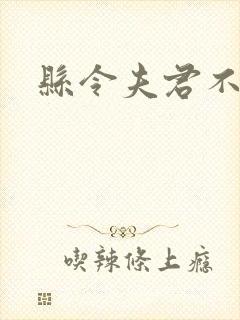 县令夫君不升堂