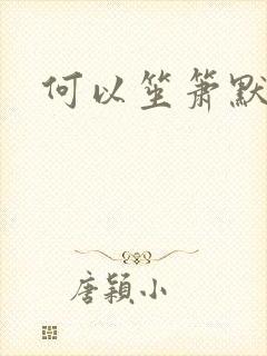 何以笙箫默阅读