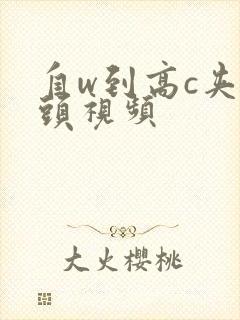 自w到高c夹枕头视频