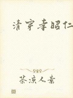 清穿孝昭仁皇后