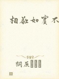 相敬如宾不相睹