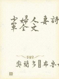 少妇人妻诗雨小军全文