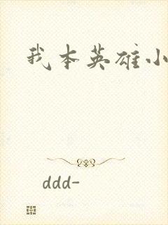 我本英雄小说