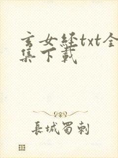 玄女经txt全集下载