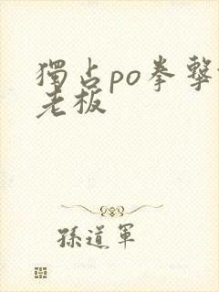 独占po拳击馆老板