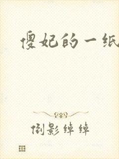 傻妃的一纸休书