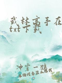武林高手在校园txt下载