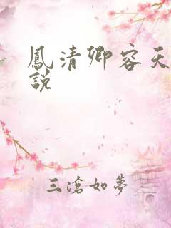 凤清卿容天凌小说