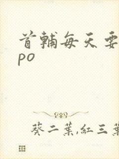 首辅每天要不够po