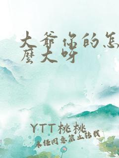 大爷你的怎么这么大呀