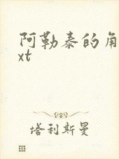 阿勒泰的角落txt