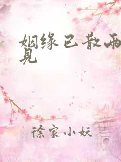 姻缘已散两不相见