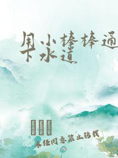 用小棒棒通你的下水道