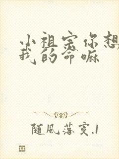 小祖宗你想要了我的命嘛