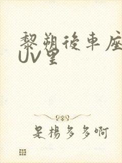 黎朔后车座上SUV里