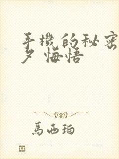 手机的秘密 七夕 悔悟