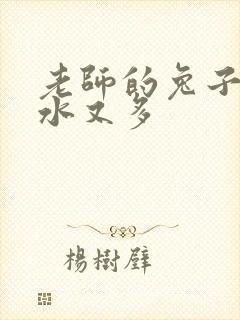 老师的兔子又软水又多