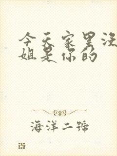 今天家里没人姐姐是你的