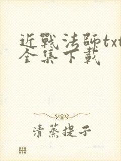 近战法师txt全集下载