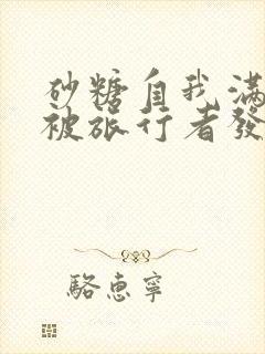 砂糖自我满足时被旅行者发现小说