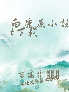 白鹿原小说txt下载