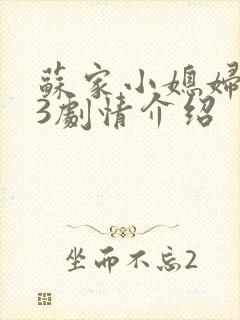 苏家小媳妇1v3剧情介绍