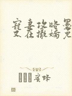 宠妻攻略墨太太又在撒娇免费阅读